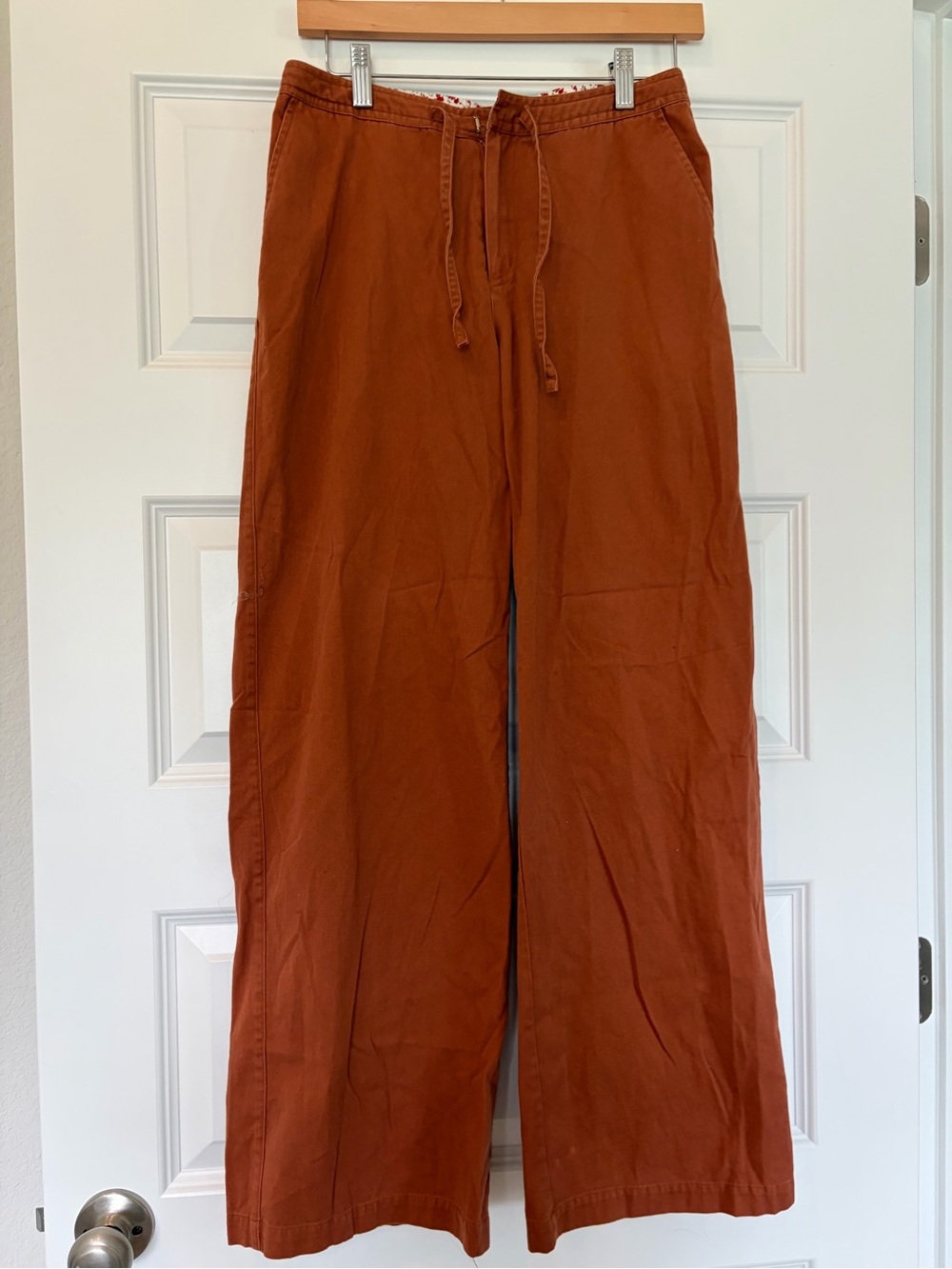 Relativity Women's Rusty Brick Color Cotton Pants. Size 6